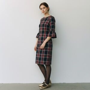 Vineyard Vines Womens Greenwich Dress Sz 00 Jolly Plaid Flutter Sleeve Preppy